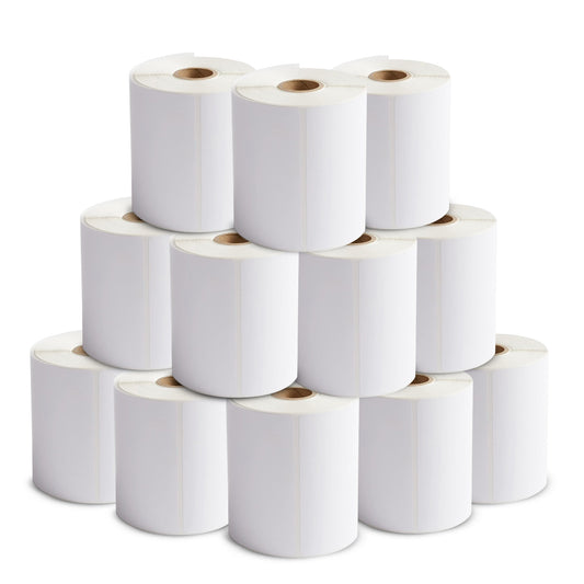4" x 6" Thermal Shipping Labels – 6000 Labels (12 Roll Bulk Bundle)