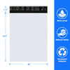 12.5x15 Poly Mailers 200 Pack, 2.5 Mil Thick Durable Waterproof Shipping Bags, Self-Seal Polymailer Envelopes