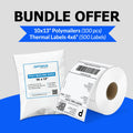 Bundle Pack – 10x13 Poly Mailers (100 pcs) + 4x6 Thermal Shipping Labels (500 Labels)